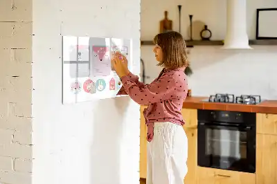 Magnetic glass dry erase board happy bookmarks