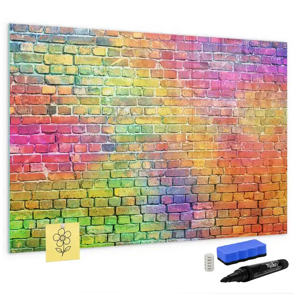 Magnetic marker board painted wall mount