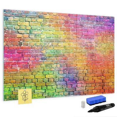 Magnetic marker board painted wall mount
