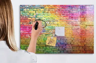 Magnetic marker board painted wall mount