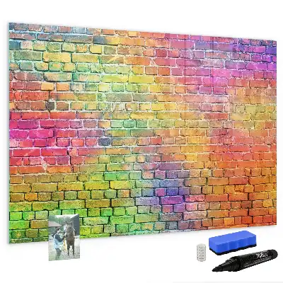 Magnetic marker board painted wall mount
