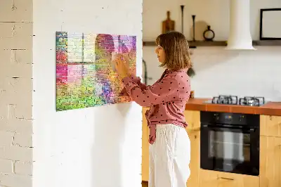 Magnetic marker board painted wall mount