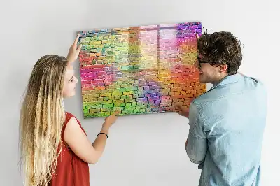 Magnetic marker board painted wall mount