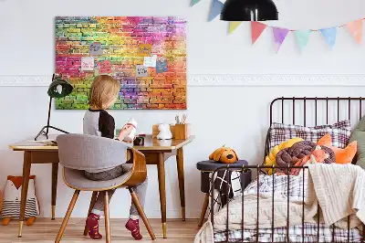 Magnetic marker board painted wall mount