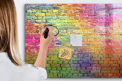 Magnetic marker board painted wall mount