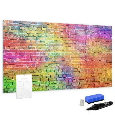 Magnetic marker board painted wall mount