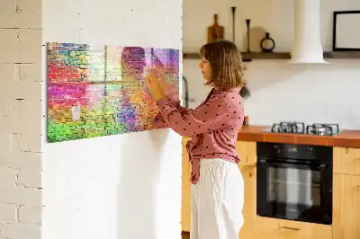Magnetic marker board painted wall mount