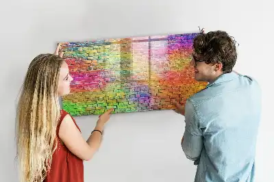 Magnetic marker board painted wall mount