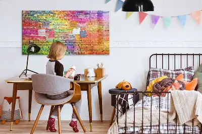 Magnetic marker board painted wall mount