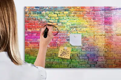 Magnetic marker board painted wall mount
