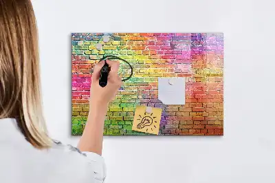 Magnetic marker board painted wall mount