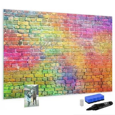 Magnetic marker board painted wall mount