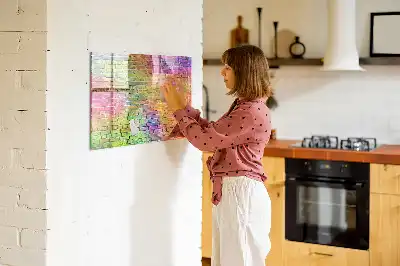 Magnetic marker board painted wall mount