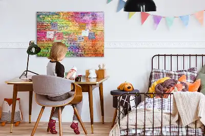 Magnetic marker board painted wall mount
