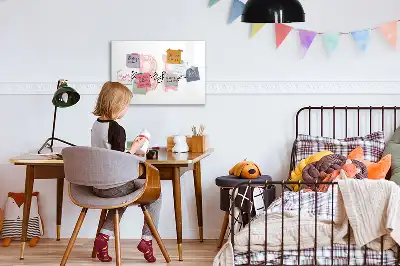 Magnetic marker board with Be yourself text