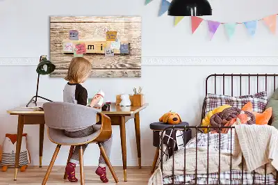 Magnetic glass dry erase board family text design