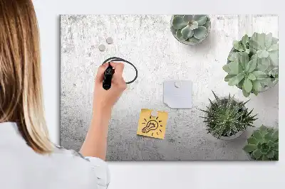 Magnetic glass dry erase board decorative style