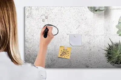 Magnetic glass dry erase board decorative style