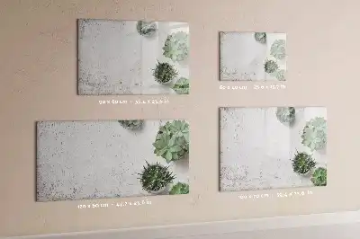 Magnetic glass dry erase board decorative style