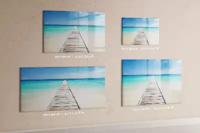 Magnetic marker board tropical island design