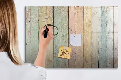Magnetic marker board colorful