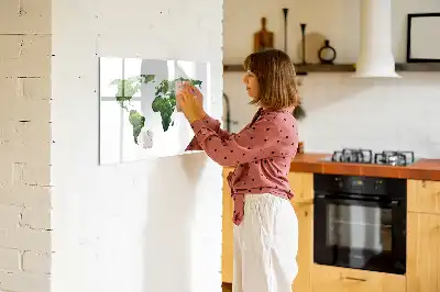 Magnetic world map eco friendly board