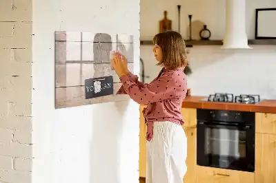 Magnetic marker board with You can do it text