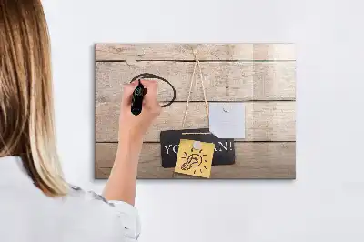 Magnetic marker board with You can do it text
