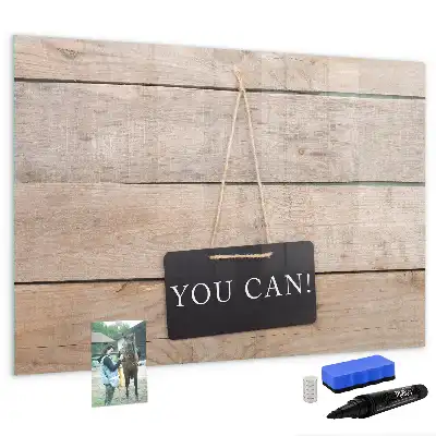 Magnetic marker board with You can do it text