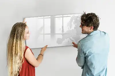 Magnetic marker board with a map of Europe