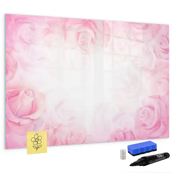 Magnetic marker board abstraction with roses
