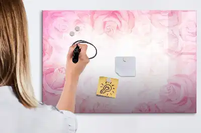 Magnetic marker board abstraction with roses
