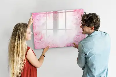 Magnetic marker board abstraction with roses