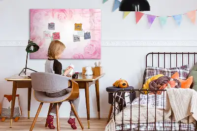 Magnetic marker board abstraction with roses