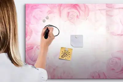 Magnetic marker board abstraction with roses