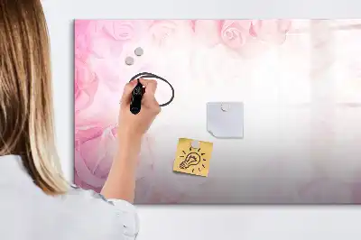 Magnetic marker board abstraction with roses