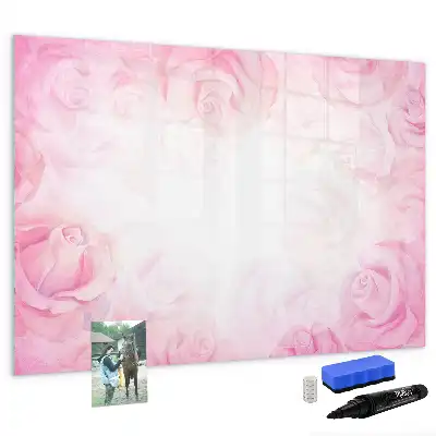 Magnetic marker board abstraction with roses