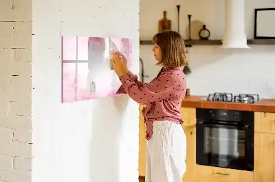 Magnetic marker board abstraction with roses