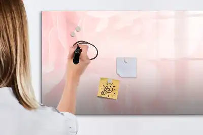 Magnetic glass dry erase board blooming roses design