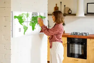 Magnetic marker board green grass map design