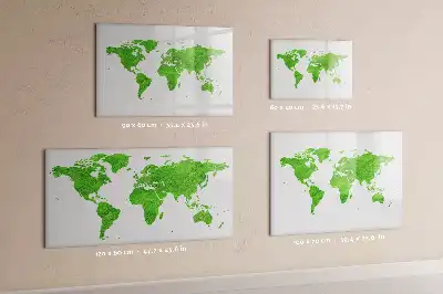 Magnetic marker board green grass map design