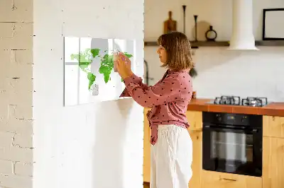 Magnetic marker board green grass map design