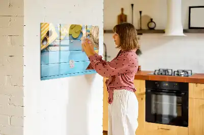Magnetic marker board beach accessories theme