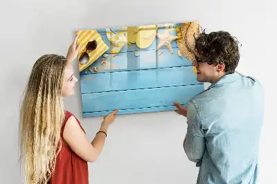 Magnetic marker board beach accessories theme