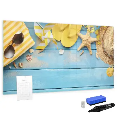 Magnetic marker board beach accessories theme