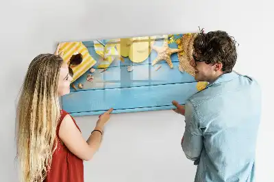Magnetic marker board beach accessories theme