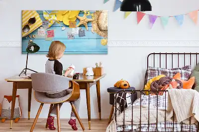 Magnetic marker board beach accessories theme