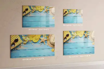 Magnetic marker board beach accessories theme