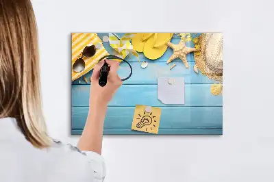 Magnetic marker board beach accessories theme
