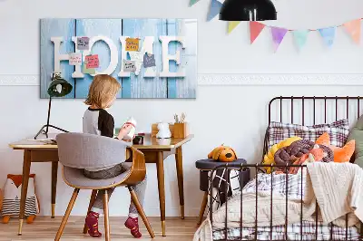 Magnetic glass dry erase board Home Text design